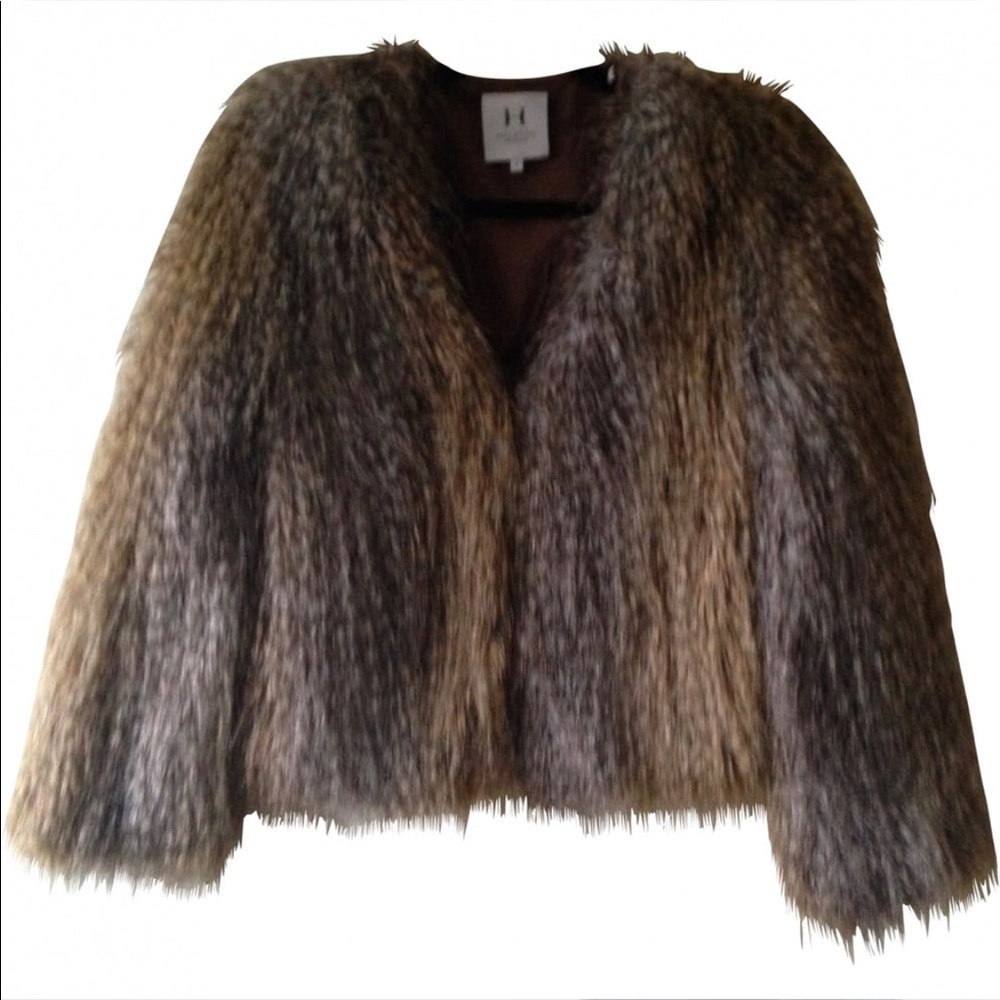 Halston Heritage Faux Fur Coat